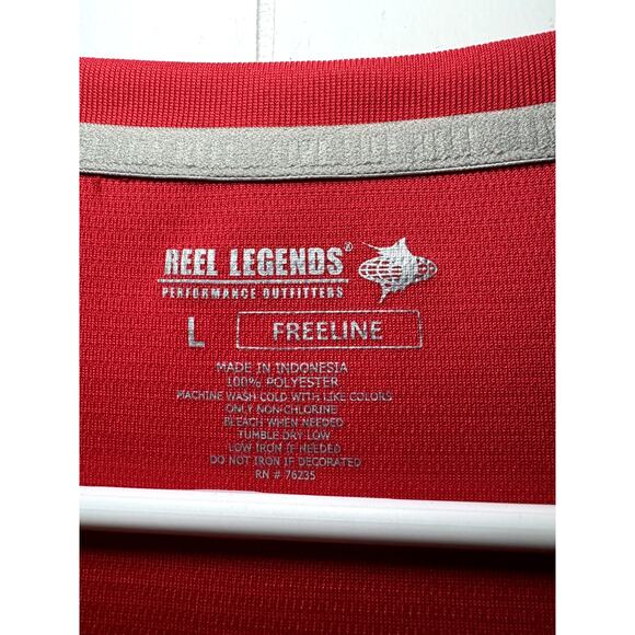Men's Reel Legends Performance Outfitters Freeline Long Sleeve Top, Size L - Picture 8 of 9